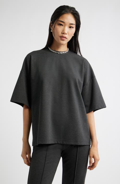 Nordstrom Ponte T-shirt In Gray