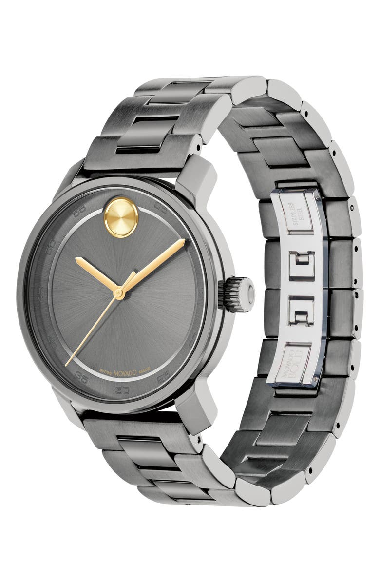 Movado Bold Access Bracelet Watch, 41mm, Alternate, color, Grey