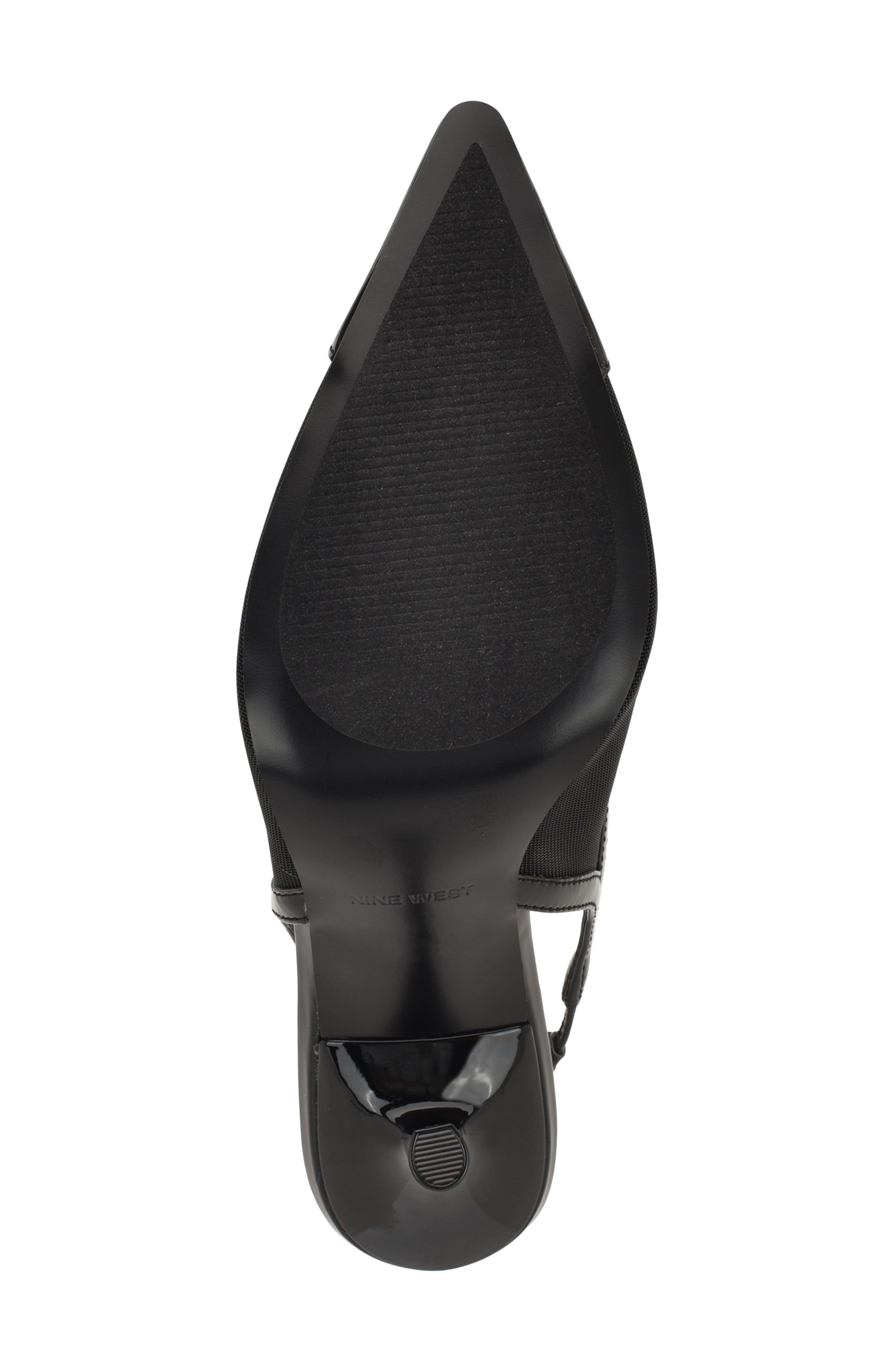Nine West Jermain Slingback Pointed Toe Pump, Alternate, color, Black