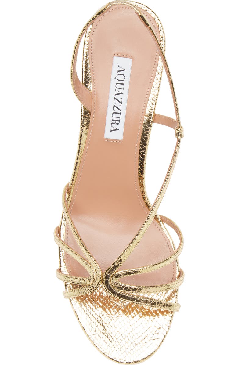 Aquazzura Talk to Me Sandal, Alternate, color, Soft Gold