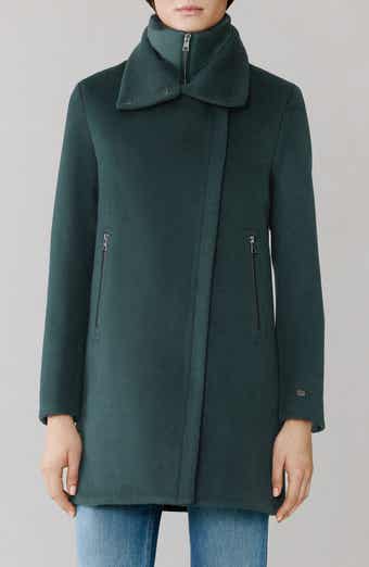 Soia & Kyo Abbi Wool Blend Coat with Removable Quilted Puffer Bib