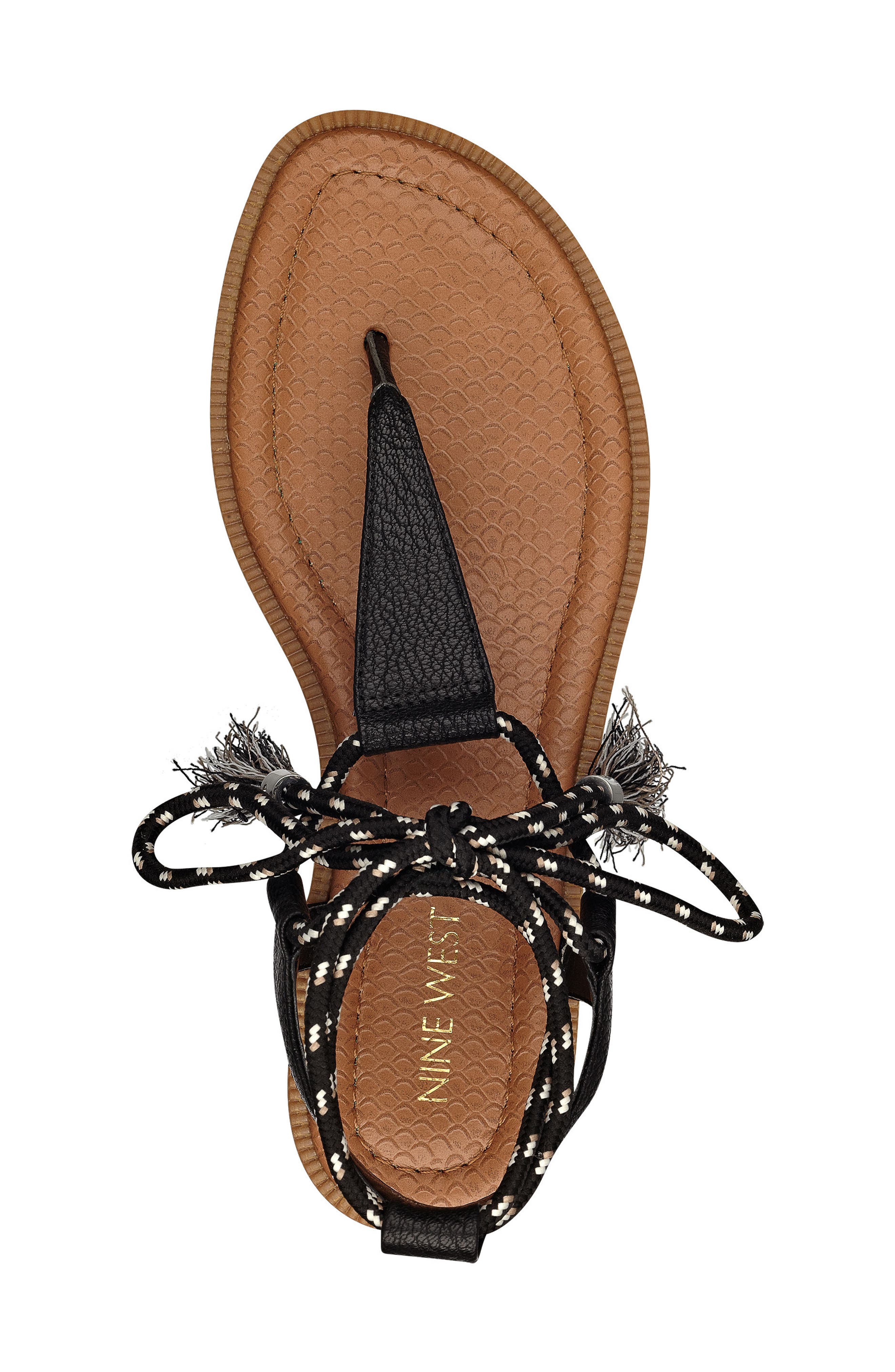 Gannon Sandal, Alternate, color, BLACK FABRIC