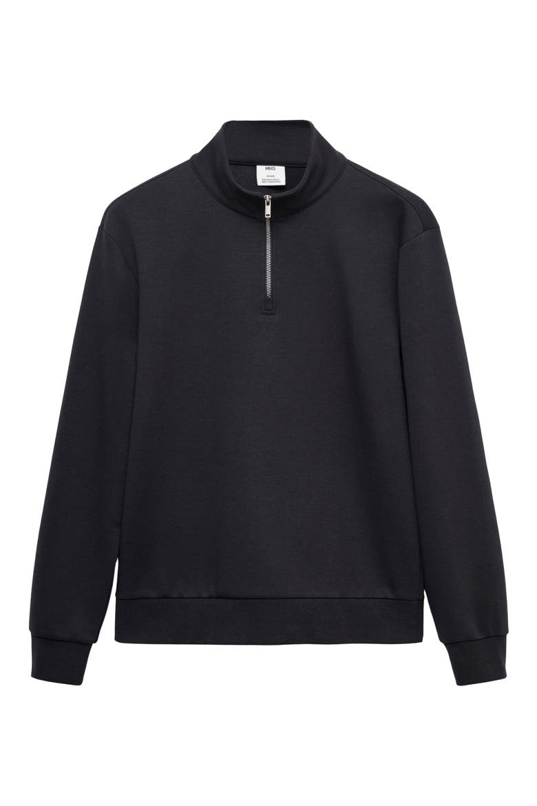 Quarter Zip Sweatshirt, Alternate, color, NAVY