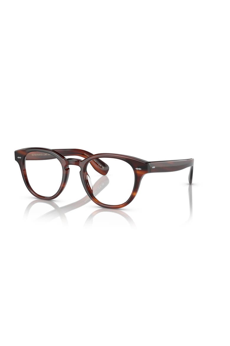 50mm Round optical glasses, Main, color, Tortoise