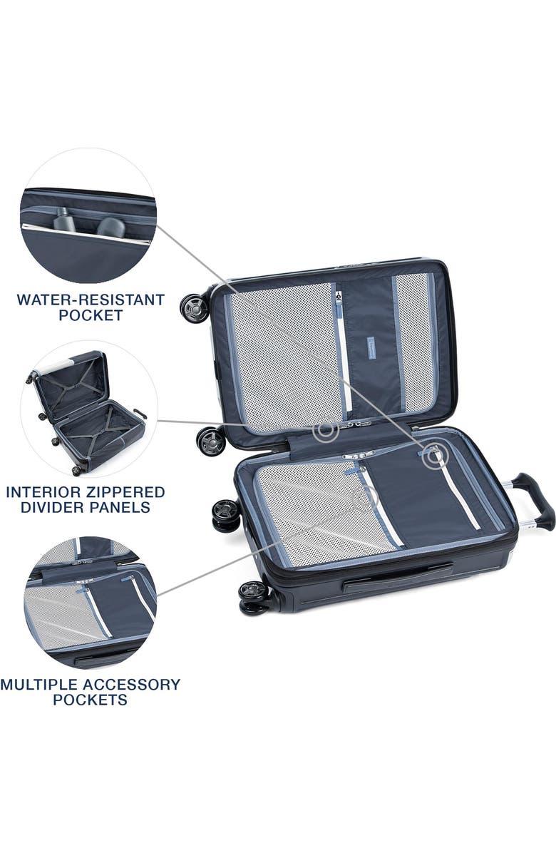 TRAVELPRO Platinum Elite Hardside Expandable Checked- Medium 25-Inch Spinner, Alternate, color, Shadow Black