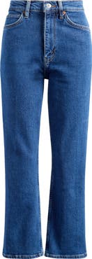 Re/Done '70s High Waist Ankle Bootcut Jeans