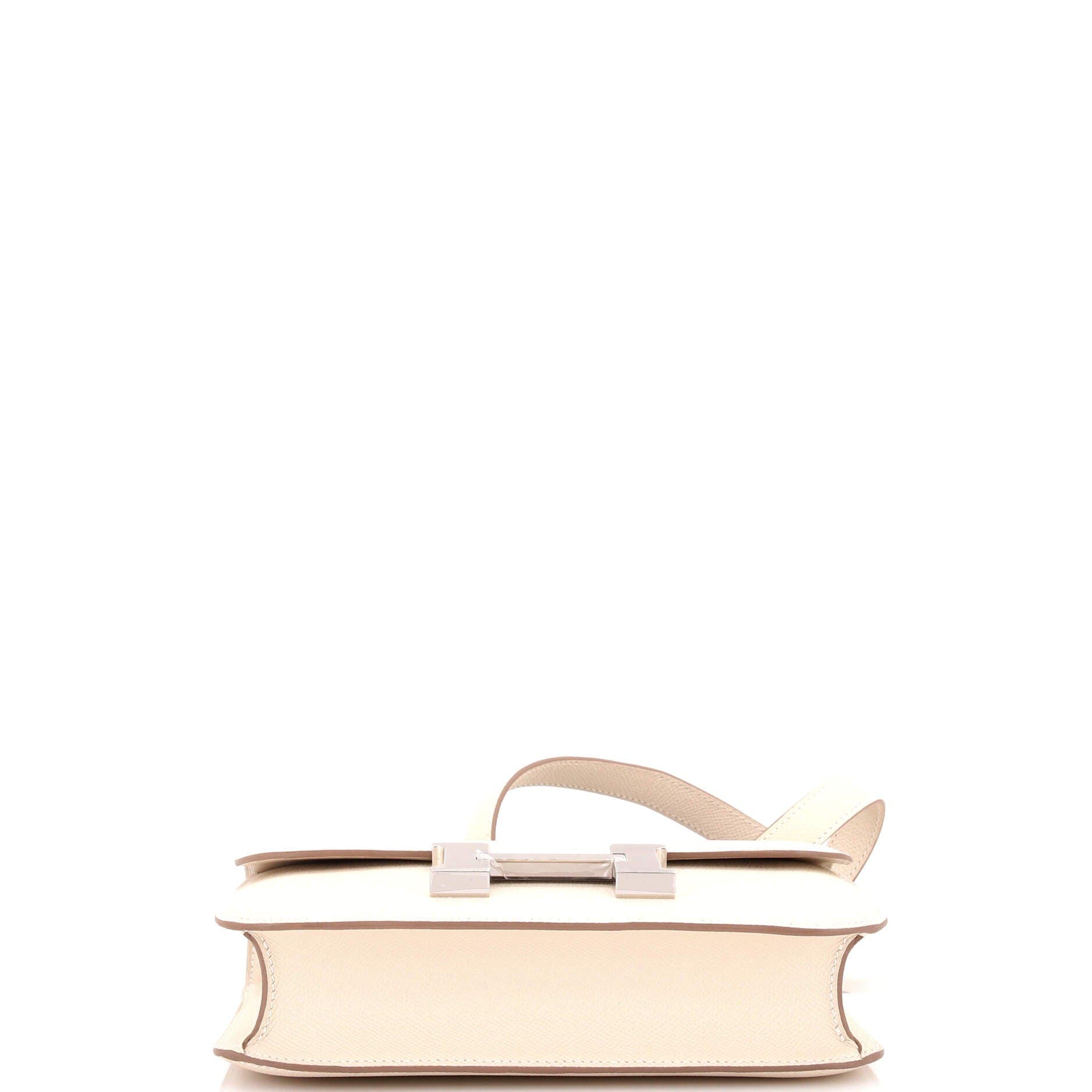 Pre-Owned Hermes Constance NM Bag Epsom 24, Alternate, color, Craie