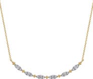 Gabriel & Co. Bujukan Curved Bar Pendant Necklace