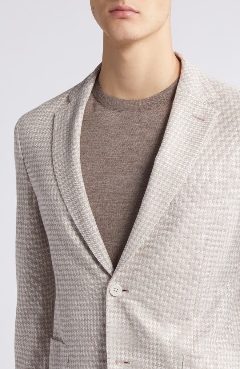 BOSS Hanry Houndstooth Linen & Cotton Blend Sport Coat, Alternate, color, 