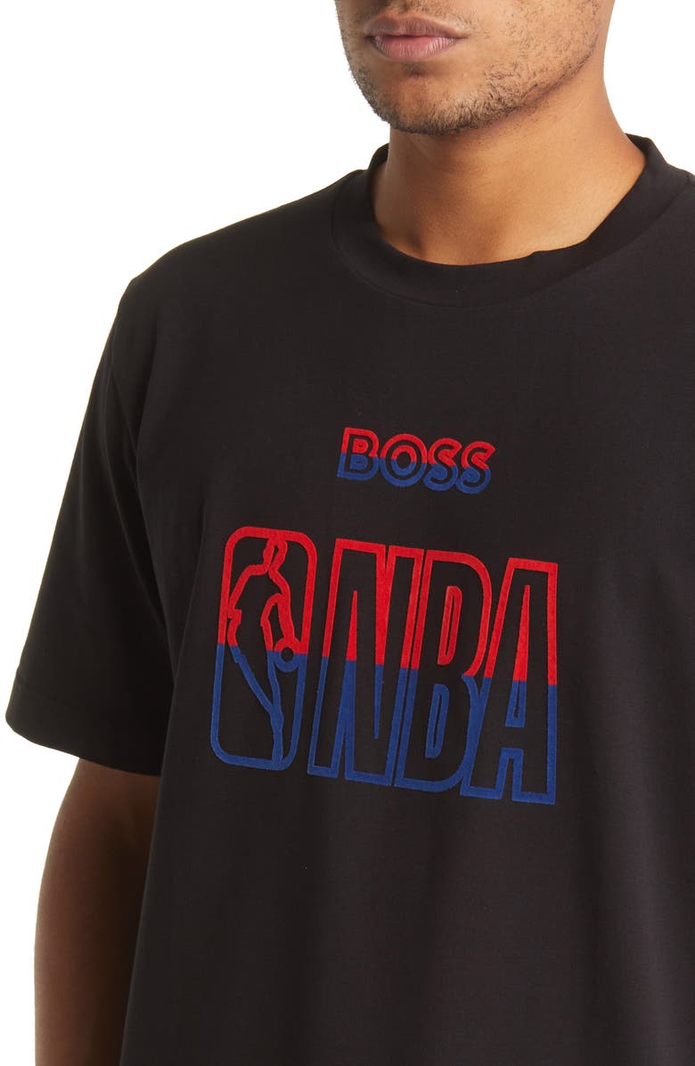 BOSS x NBA Stretch Cotton Graphic Tee, Alternate, color, 