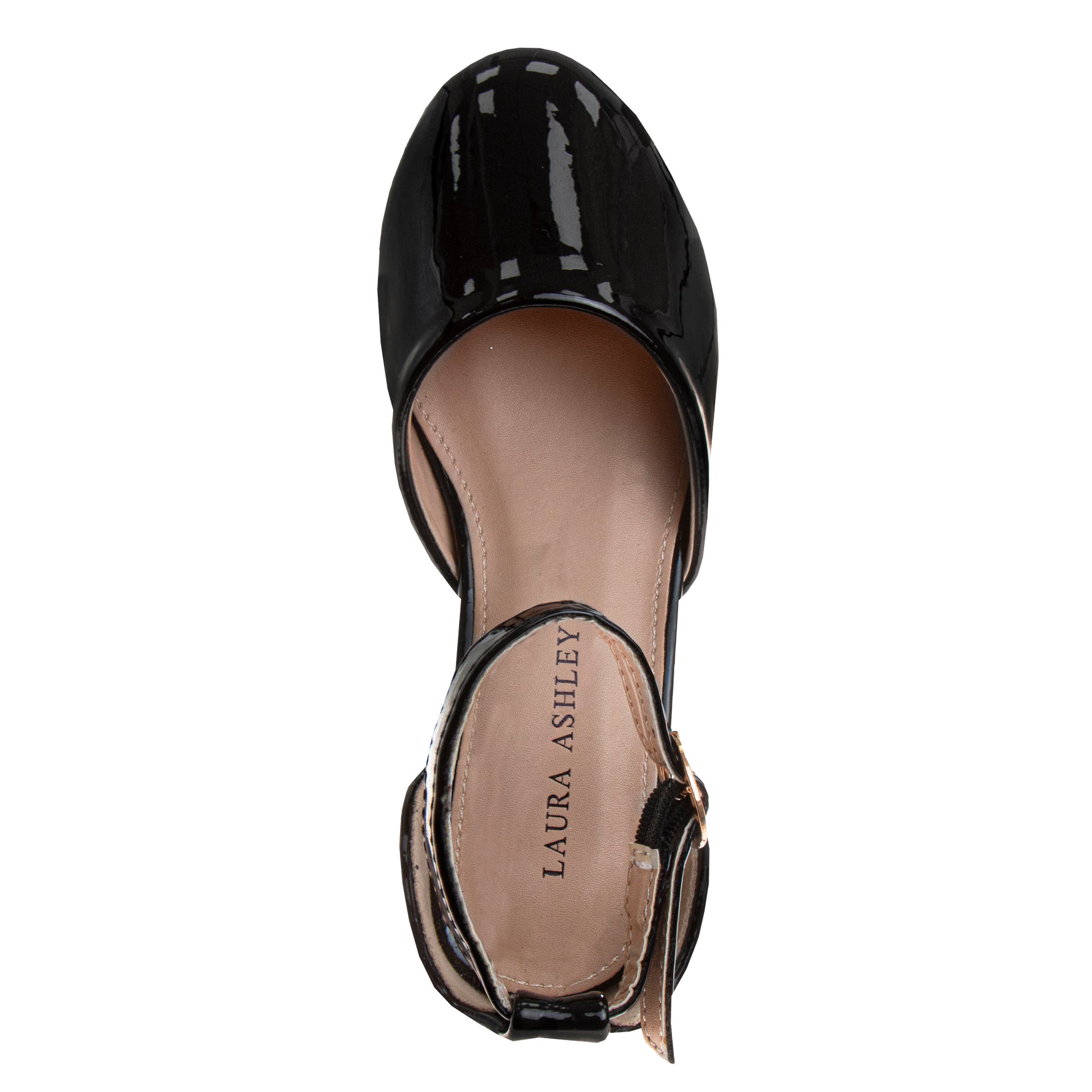 Laura Ashley Low Heeled Dress Shoes, Alternate, color, Black Patent