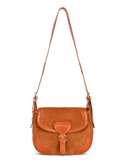 Camellia Genuine Leather Structured Mailbag