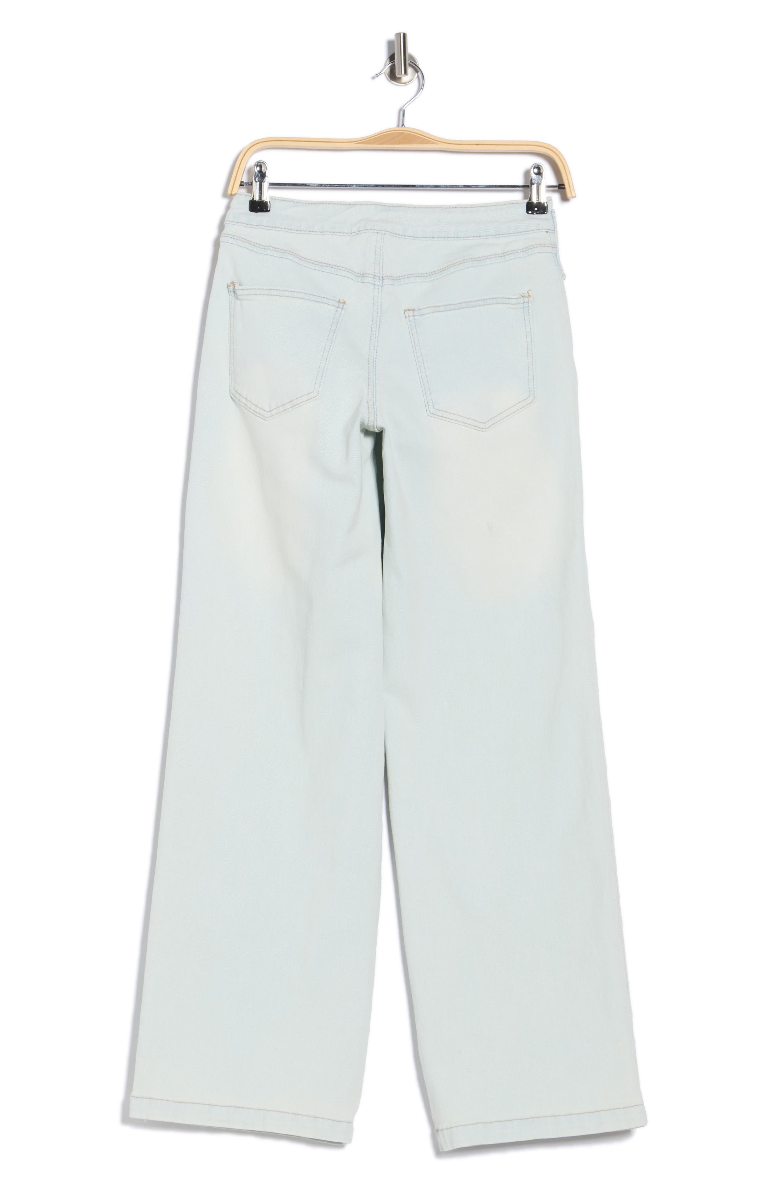 Belted Slouchy Wide Leg Jeans - image 2