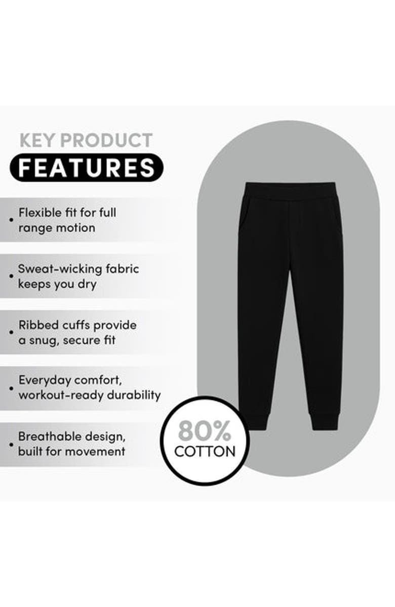 BenBen Kids Boy Single Pack Ultra Soft Jogger Sweatpants, Alternate, color, Black
