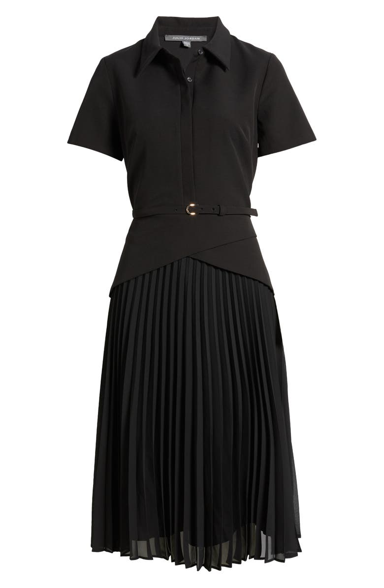 Julia Jordan Mixed Media Midi Dress, Alternate, color, 