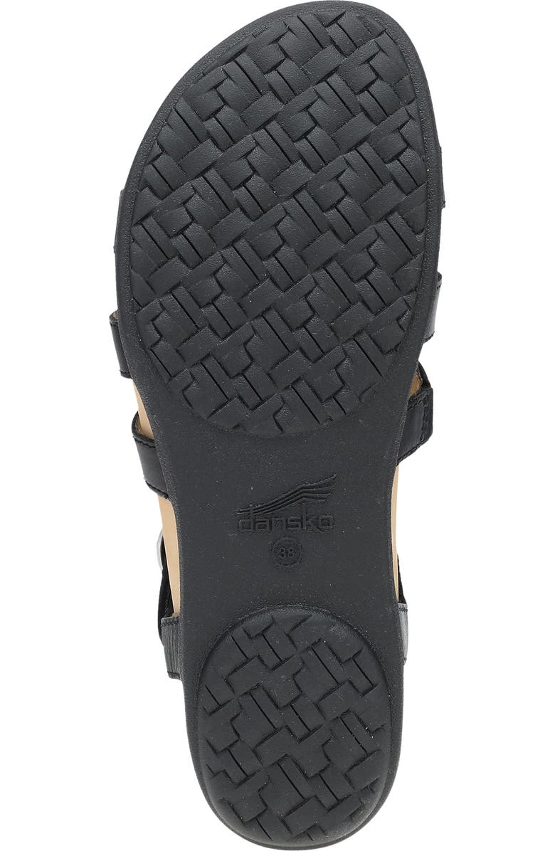 Dansko Janice Ankle Strap Sandal, Alternate, color, Black Calf