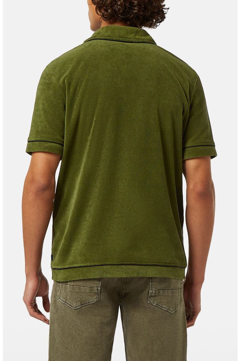 Towelling Cotton Terry Polo, Alternate, color, ARMY