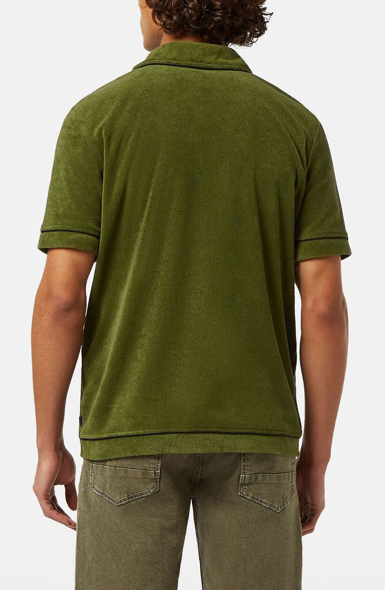 Scotch & Soda Towelling Cotton Terry Polo, Alternate, color, Army
