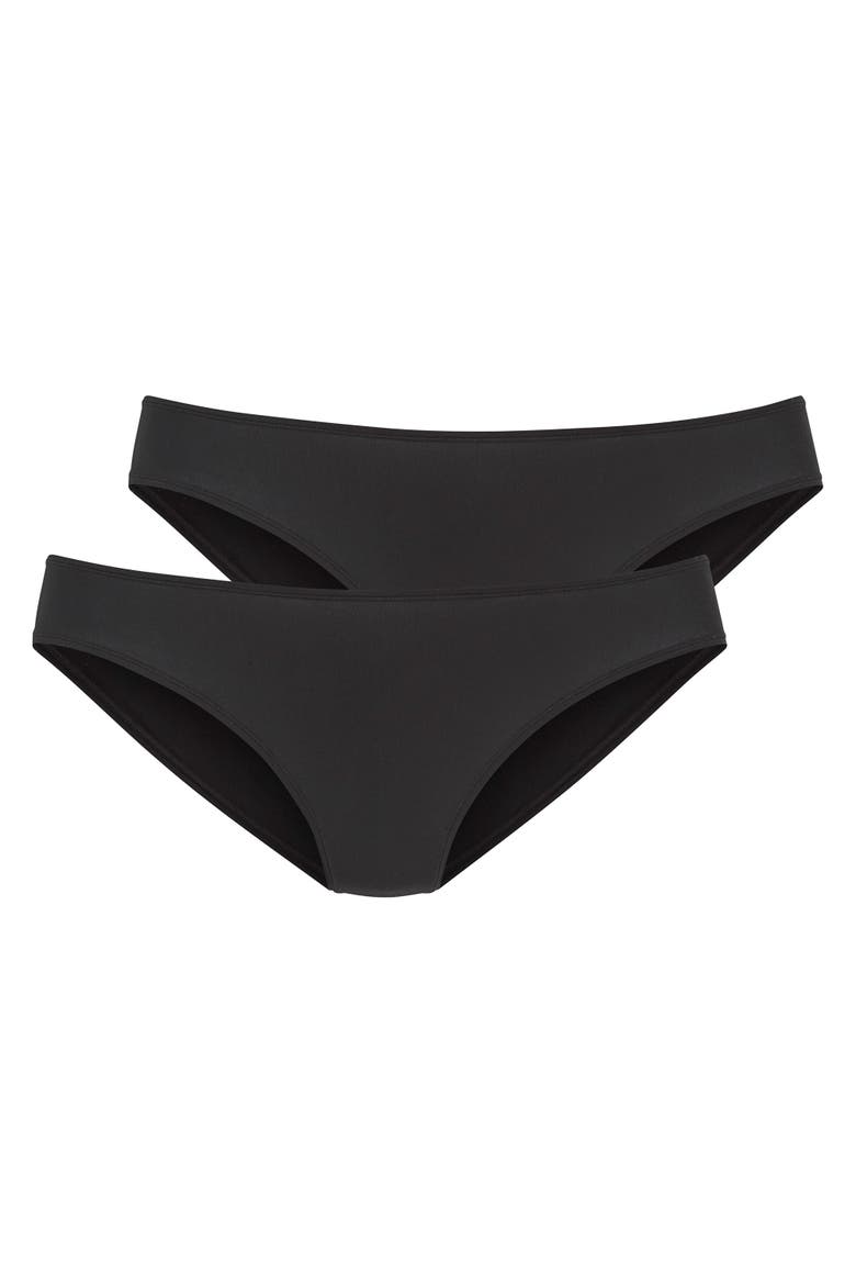 2 Pk Basic Hipster Panties, Alternate, color, Black