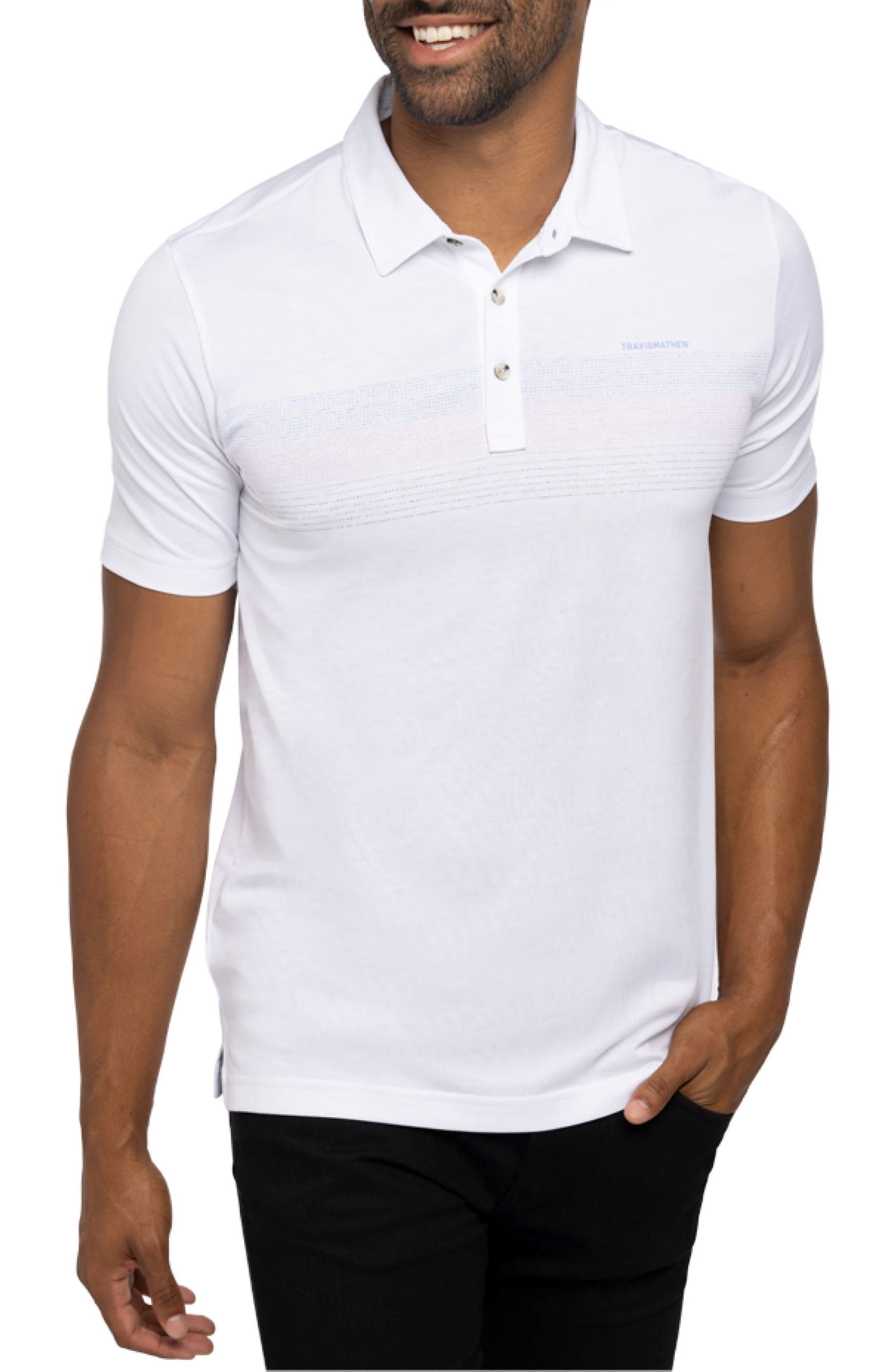 TravisMathew Gulf Side Stripe Polo