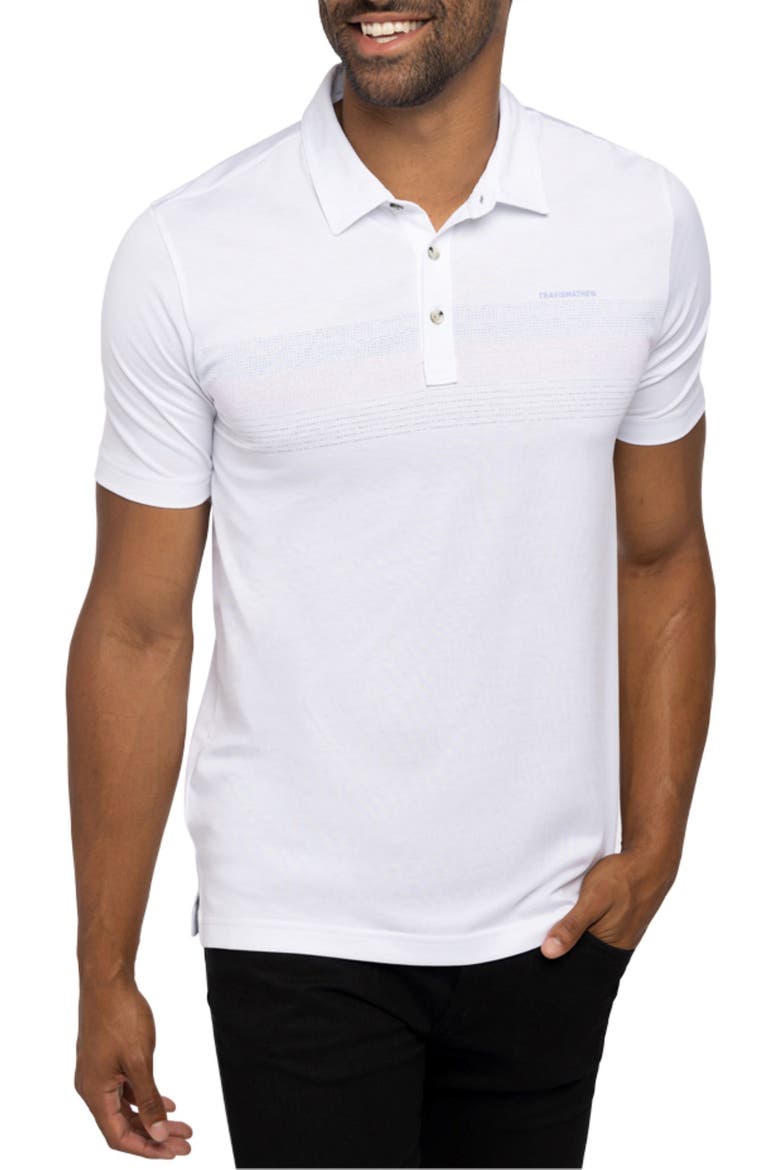 Gulf Side Stripe Polo, Main, color, WHITE
