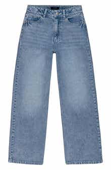 Kids' Mia Studded Wide Leg Jeans