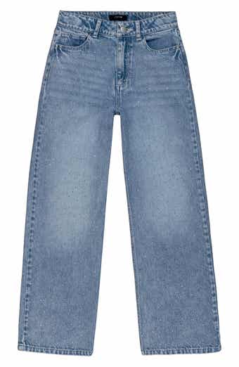 Kids' Mia Studded Wide Leg Jeans