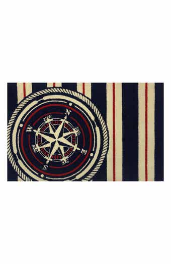 R16 HOME Nautical Compass Doormat