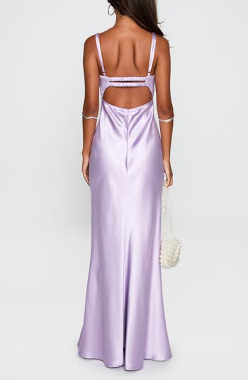Fadyen Bias Cut Satin Maxi Dress