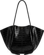 JW PEI Nala Croc Embossed Faux Leather Wide Tote