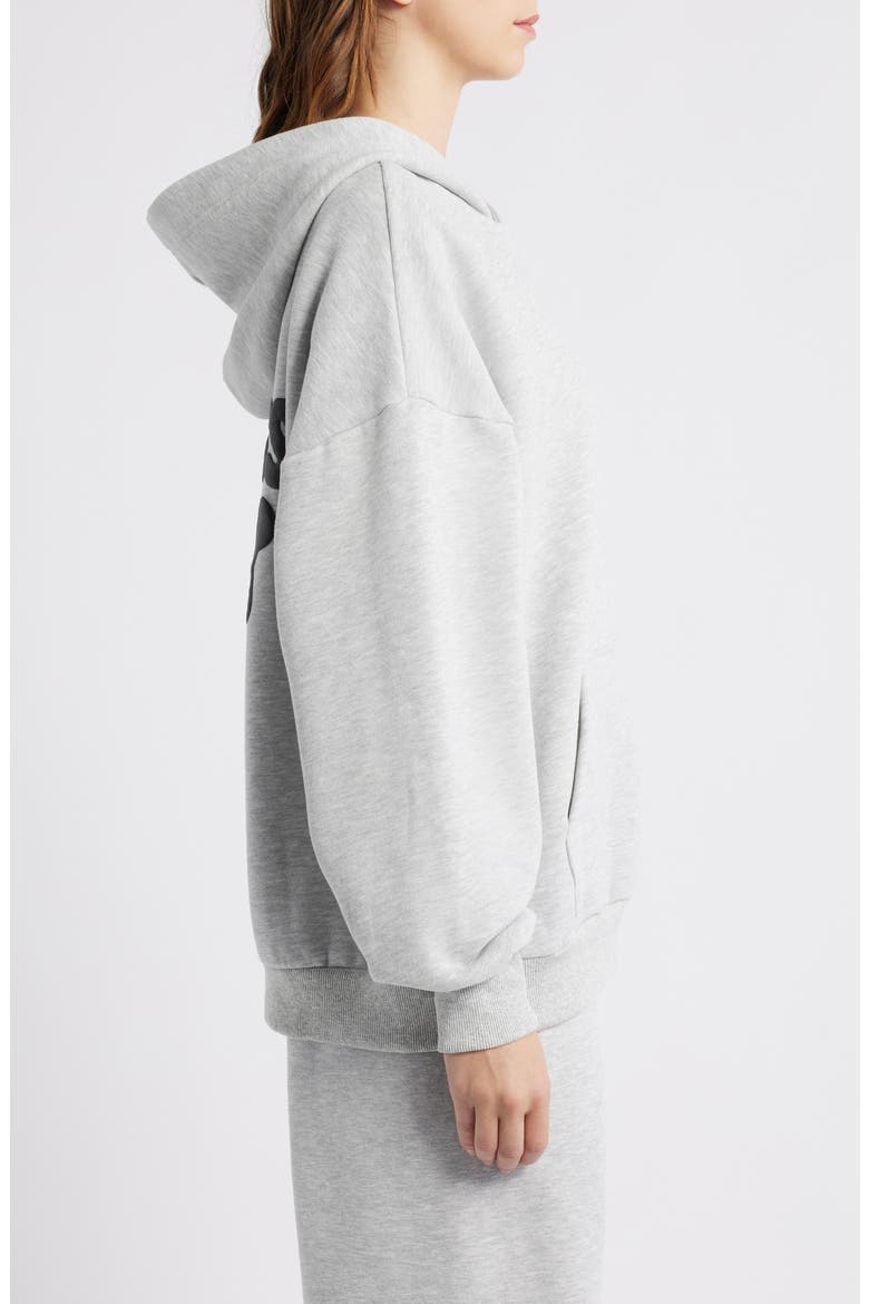Puffy Logo Hoodie, Alternate, color, GREY