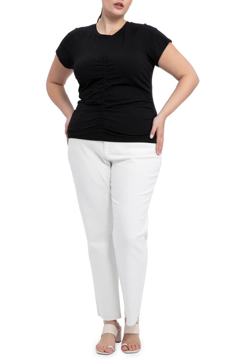 Hold Me Tight Cotton Blend Top, Alternate, color, BLCK
