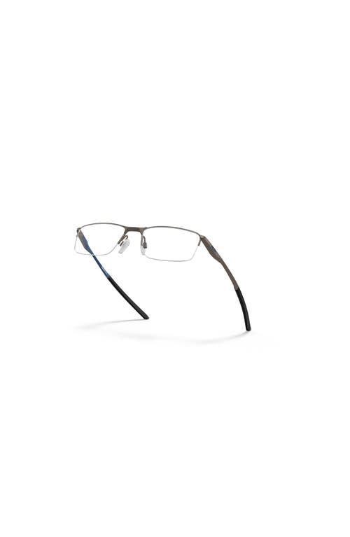 Oakley 54mm Rectangle Optical Glasses In Metallic