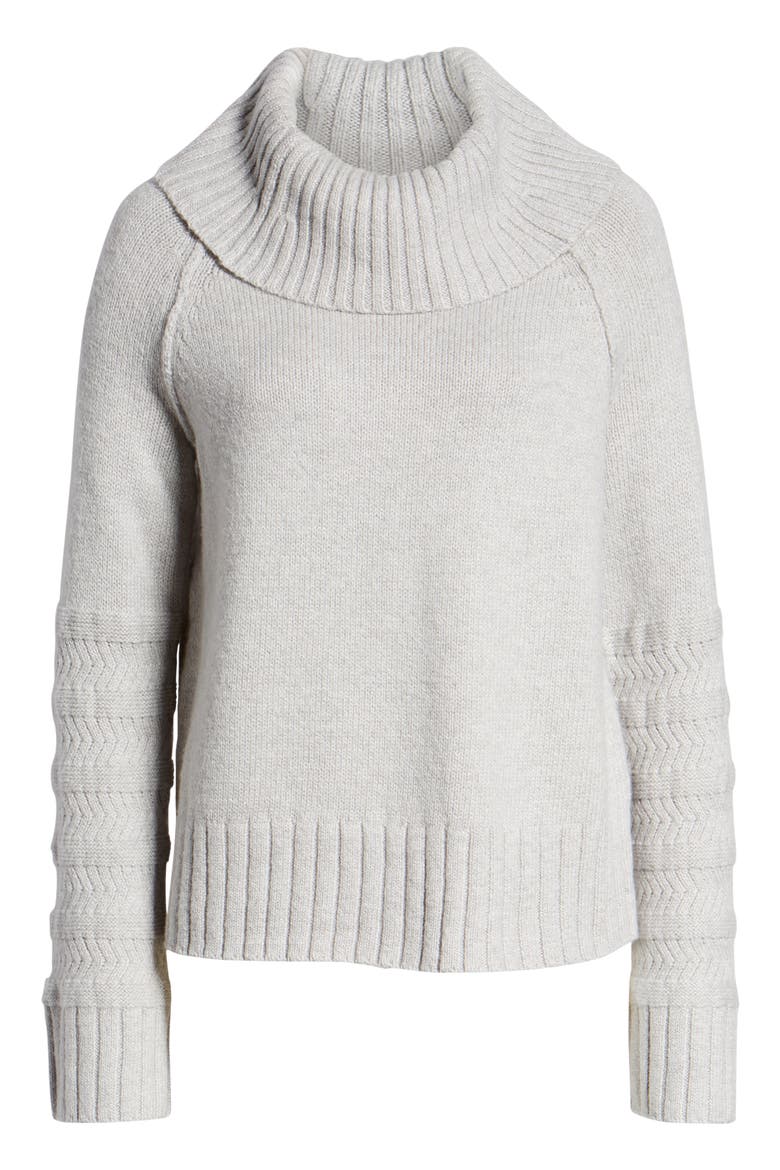 Turtleneck Sweater, Alternate, color, GREY LIGHT HEATHER