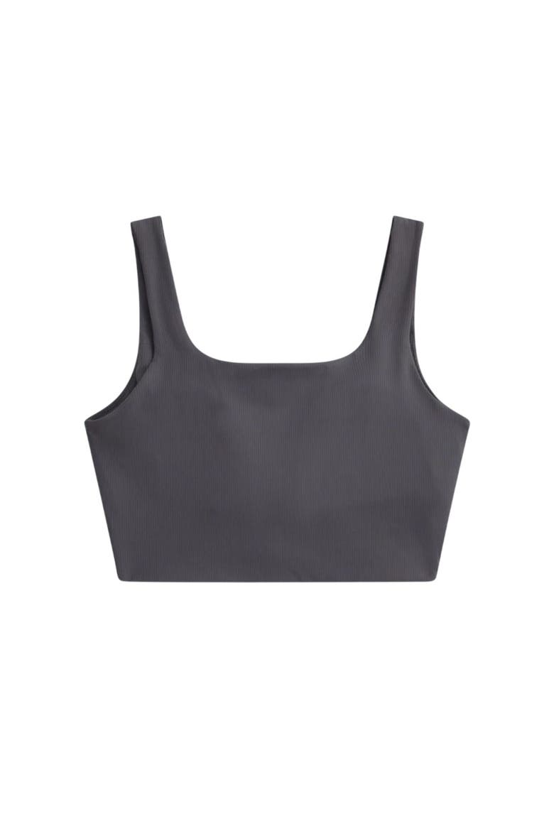 Laurel Cropped Tank Top, Alternate, color, Charcoal