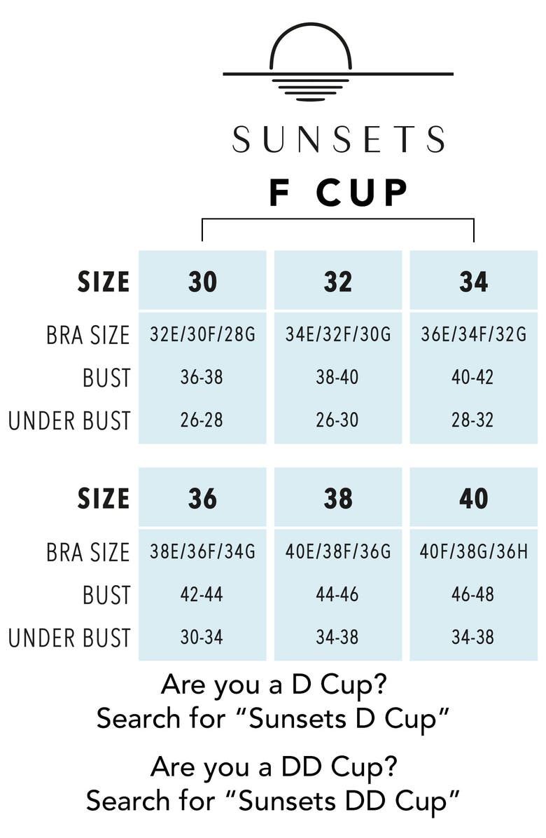 Sunsets Natalie Bikini Swimsuit Top - F Cup, Alternate, color, Black