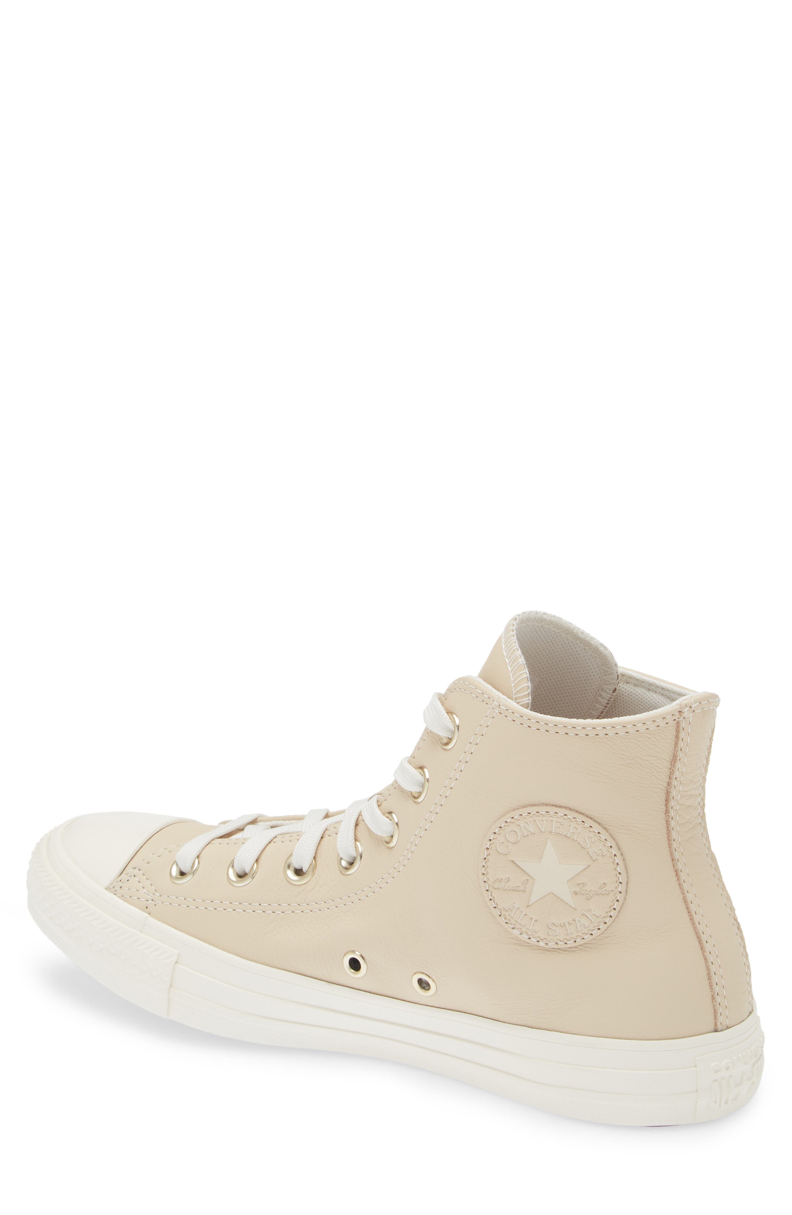 Chuck Taylor® All Star® High Top Sneaker, Alternate, color, LIGHT BISQUE/ ERGET/ GOLD
