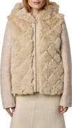 Bernardo Darien Faux Fur & Bouclé Jacket