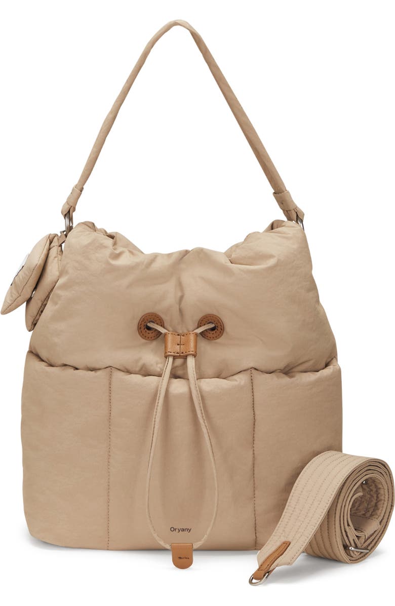 Oryany Medium Pillow Nylon Bucket Bag, Main, color,