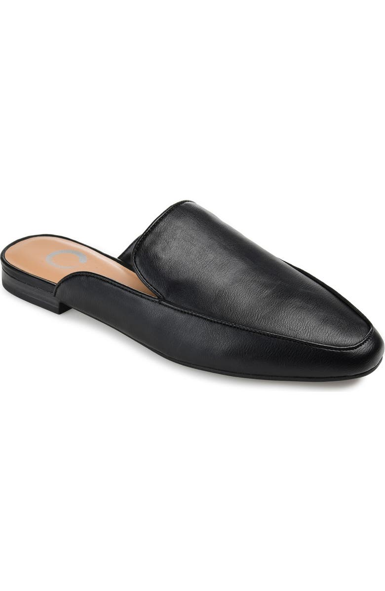 Journee Collection JOURNEE Akza Flat Mule, Main, color, Black