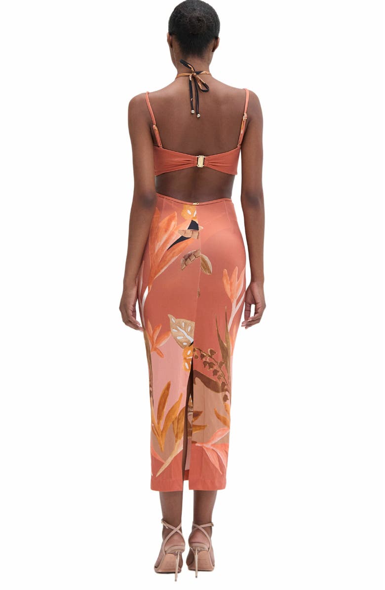PatBO Bananier Midi Dress, Alternate, color, 