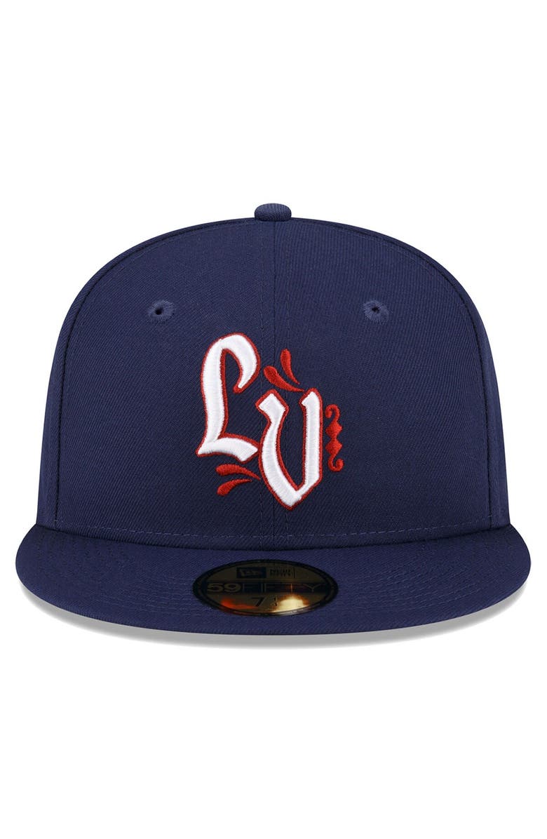 New Era Men's New Era Navy Lehigh Valley IronPigs Authentic Collection 59FIFTY Fitted Hat, Alternate, color, Navy