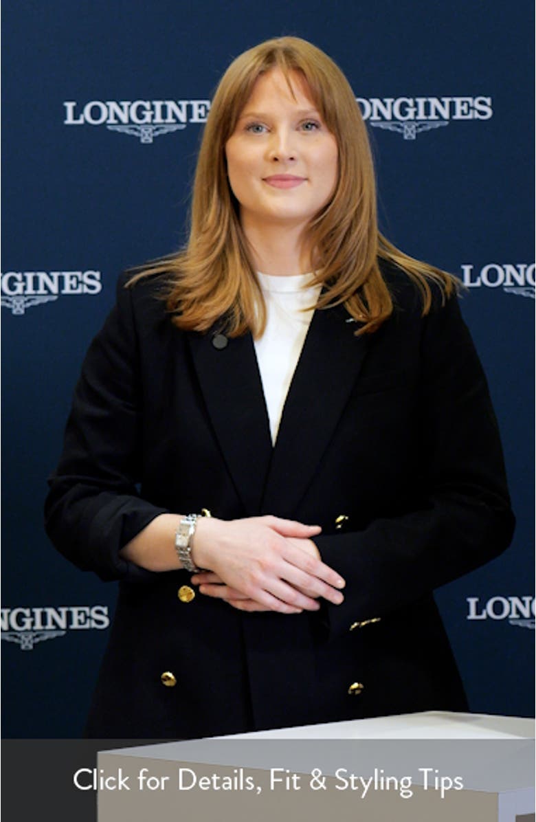 DolceVita Rectangular Bracelet Watch, 23mm x 37mm, sales video thumbnail