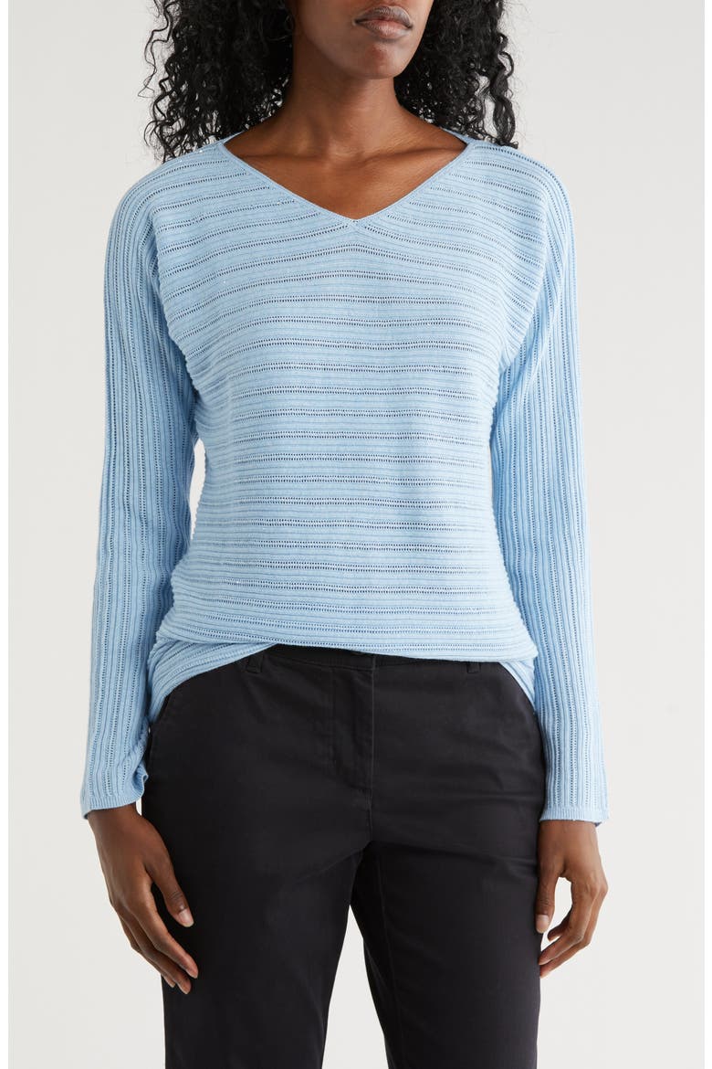 Jewel Bay Mini Sequin Sweater, Main, color, BLUE SKY