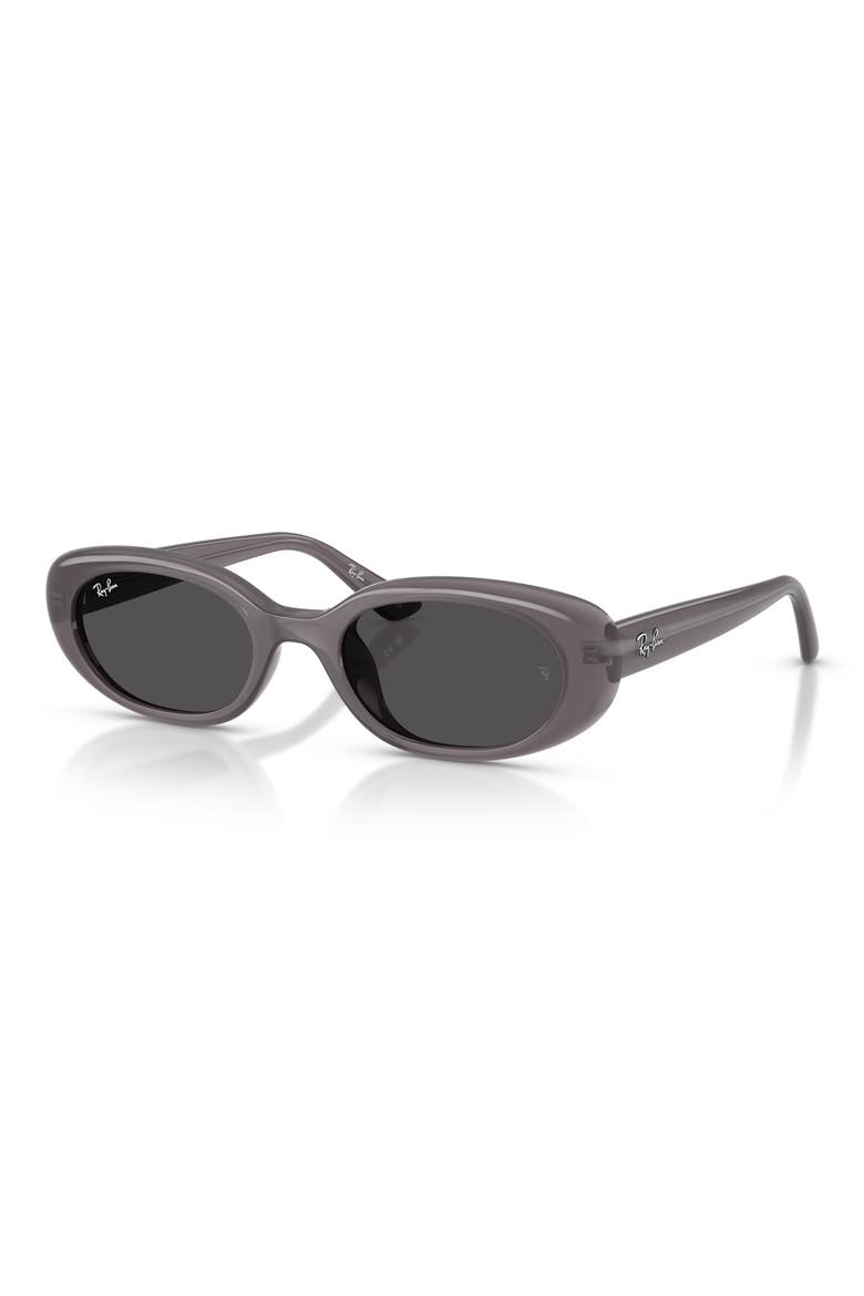 53mm Pillow Sunglasses, Alternate, color, TRANSPARENT DARK GREY