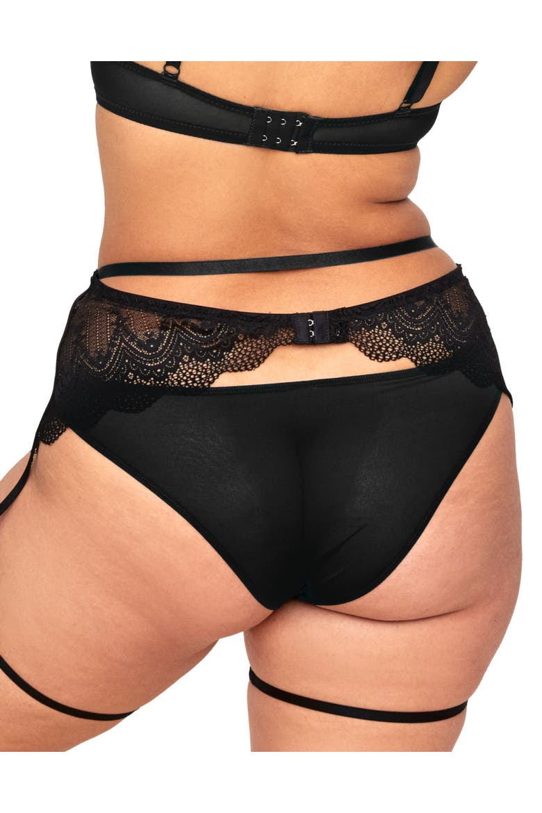 Kaia Cheeky Panties, Alternate, color, Black