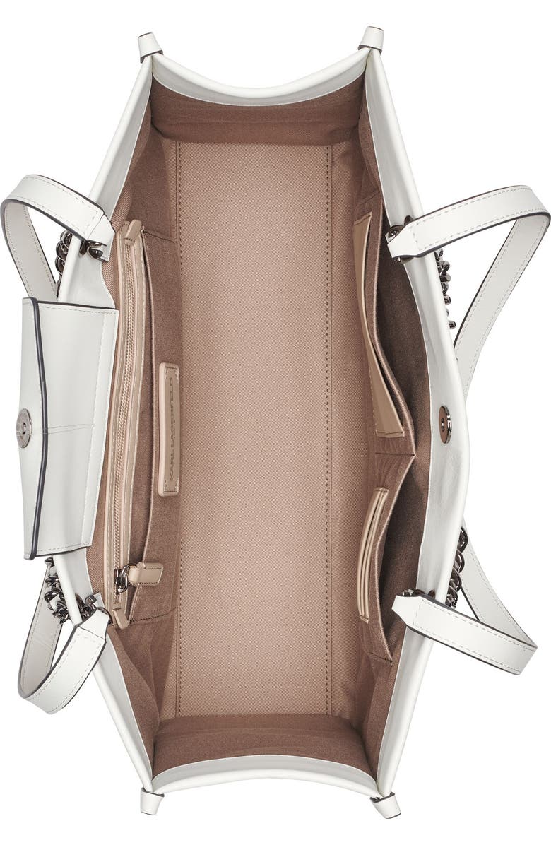 KARL LAGERFELD PARIS Savoie Canvas Tote, Alternate, color, Light Pink