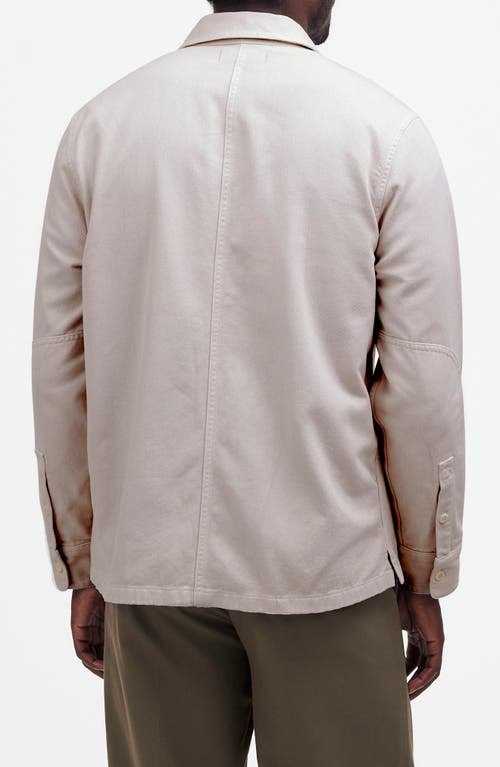 Madewell Garment Dyed Straight Hem Work Shirt In Neutral