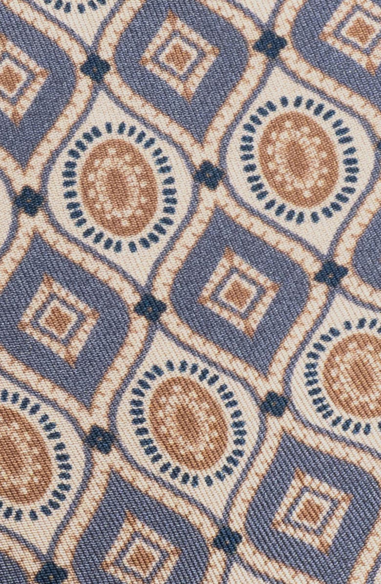 Jack Victor Wagner Geometric Silk Tie, Alternate, color, Blue
