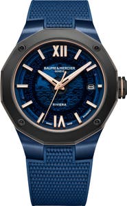 Baume & Mercier Riviera 10769 Rubber Strap Watch, 42mm